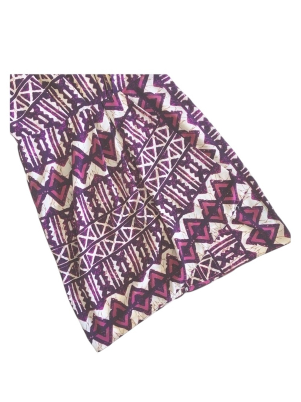 Yoana Baraschi x Anthropologie  Tribal Print Faux Wrap Mini Dress  Pink Red 8 - Picture 8 of 16